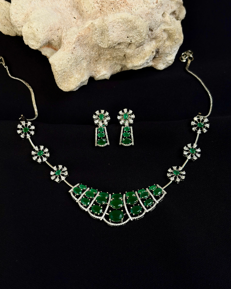 Doublet Flora Diamond Necklace