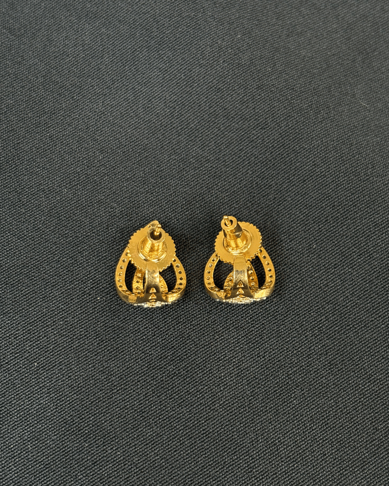Diamond Breeze Studs | 18K Gold Plating