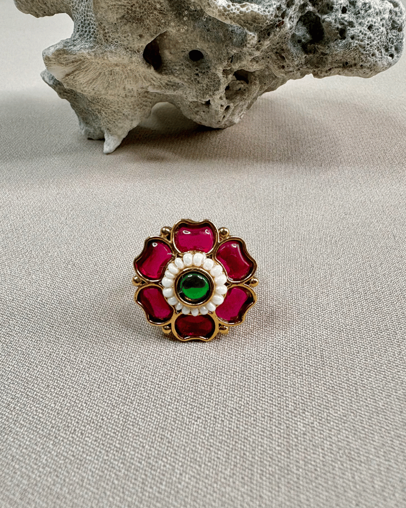 Heritage Floral Ring | Adjustable