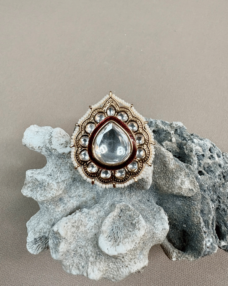 Maharani Polki Ring | Adjustable Size