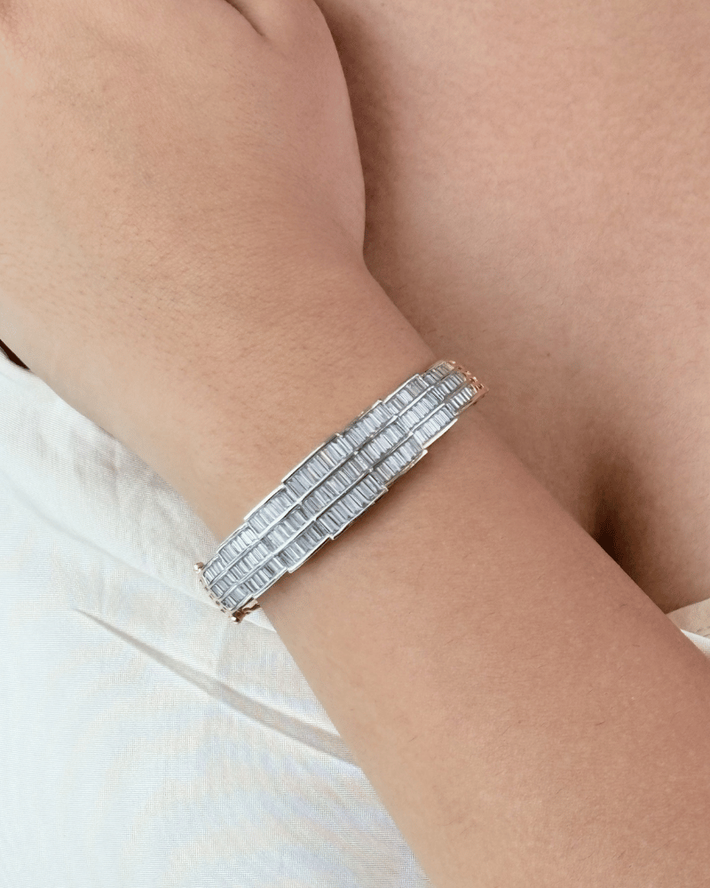 3 Line Diamond Bracelet | Openable