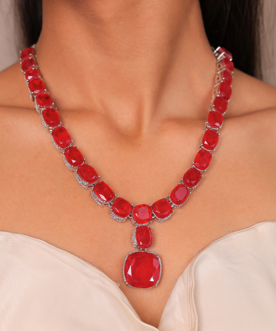 Meherbaan Ruby Necklace