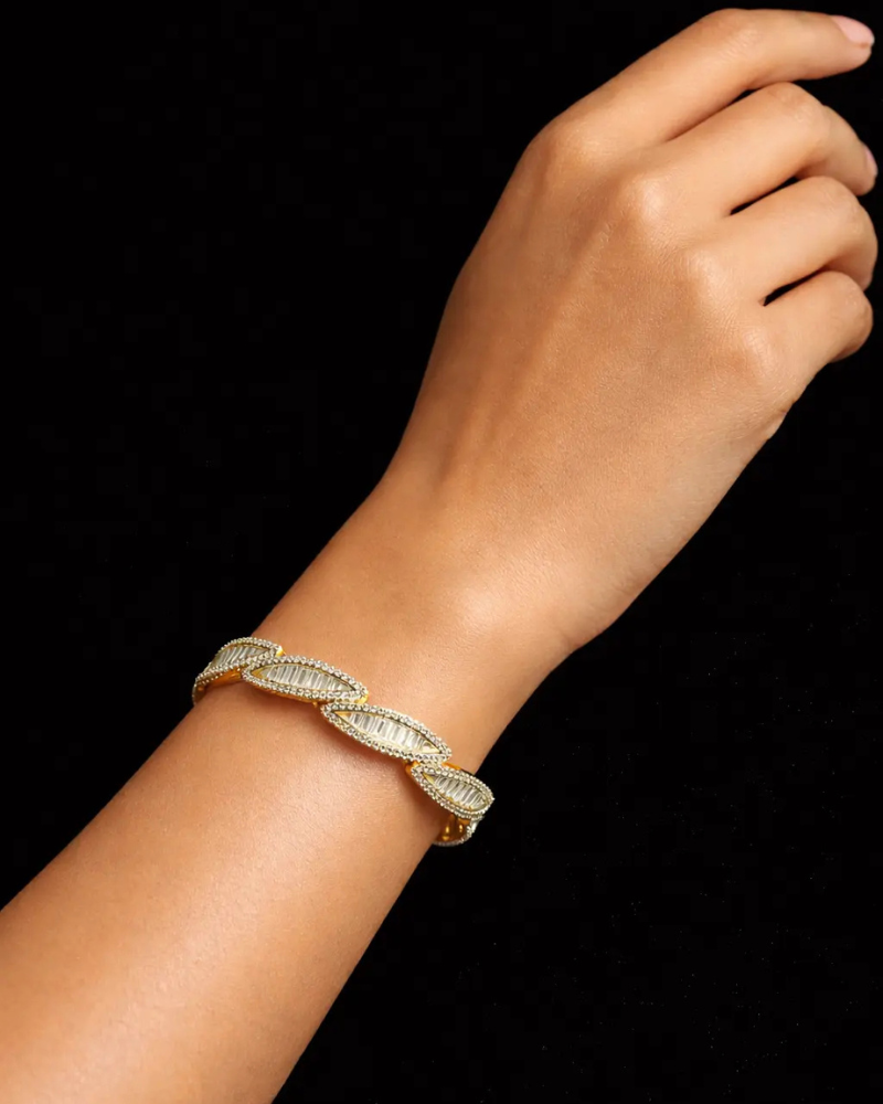 Diamond Swirl Bracelet | Openable