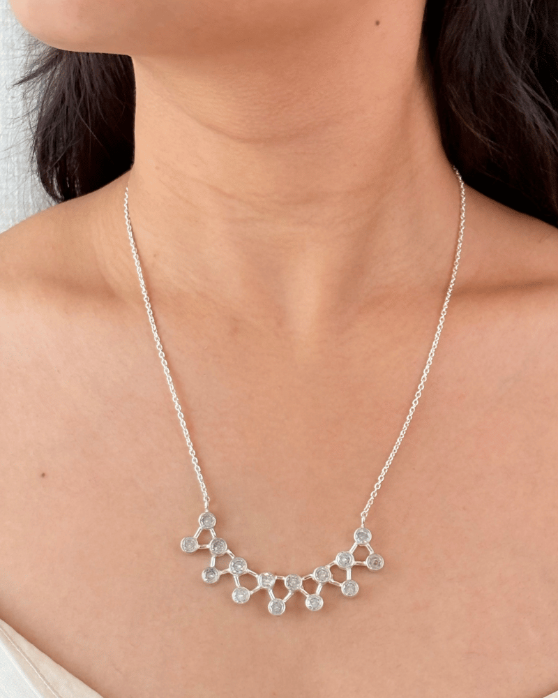 Stellara Pendant Set | With Chain | 92.5 Silver Jewellery
