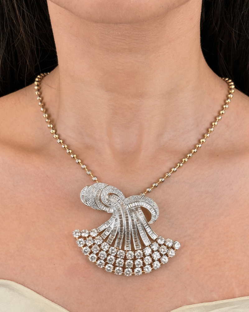 Imperial Cascade Pendant | Without Chain | Big Size | Screw Back