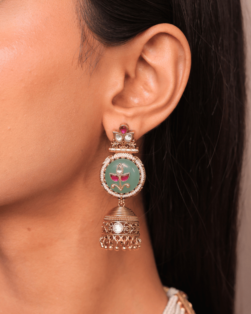 Gajraj Emerald Royale Meenakari Haar