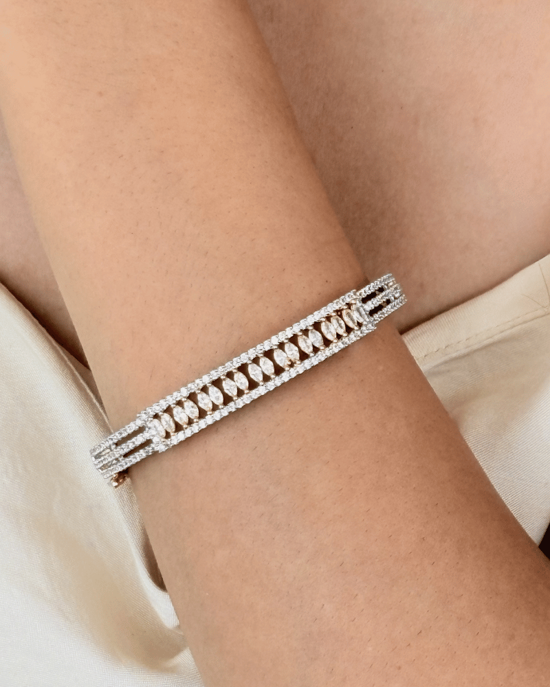 Lunaria Diamond Bracelet | Openable