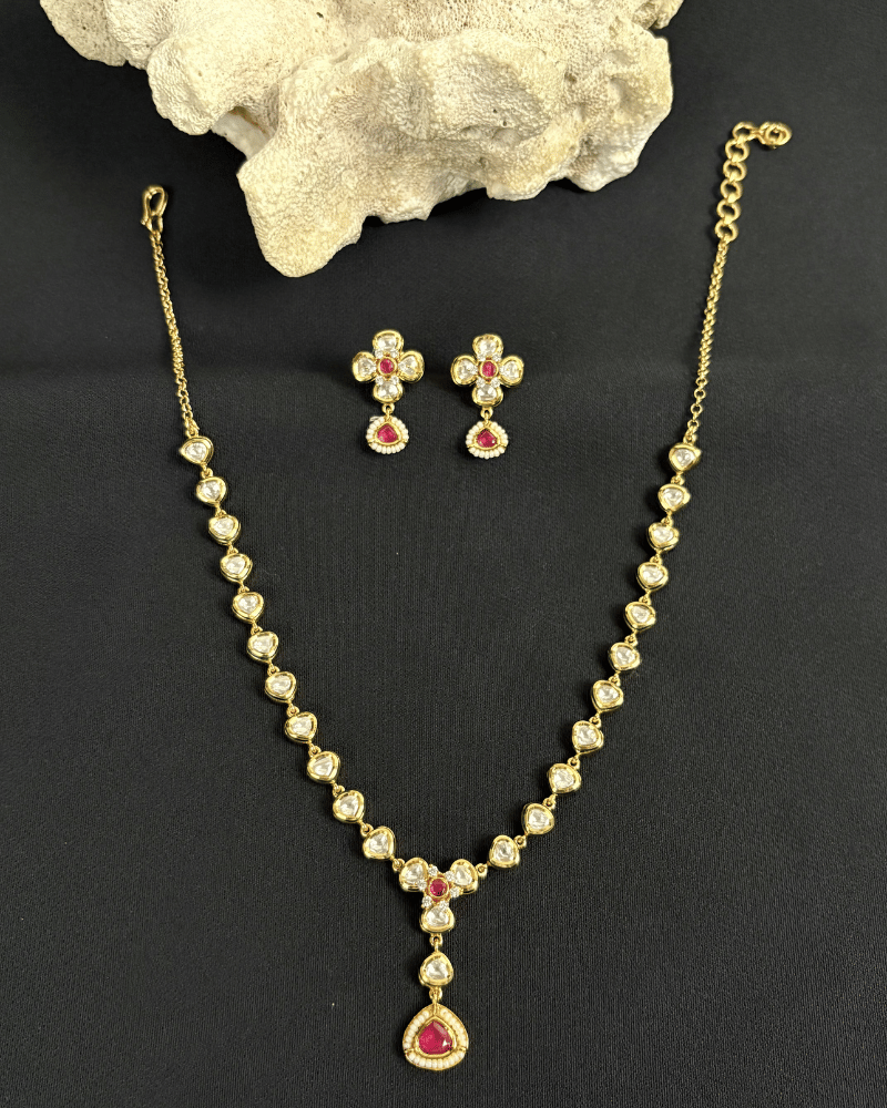 Ruhani Ruby Polki Necklace
