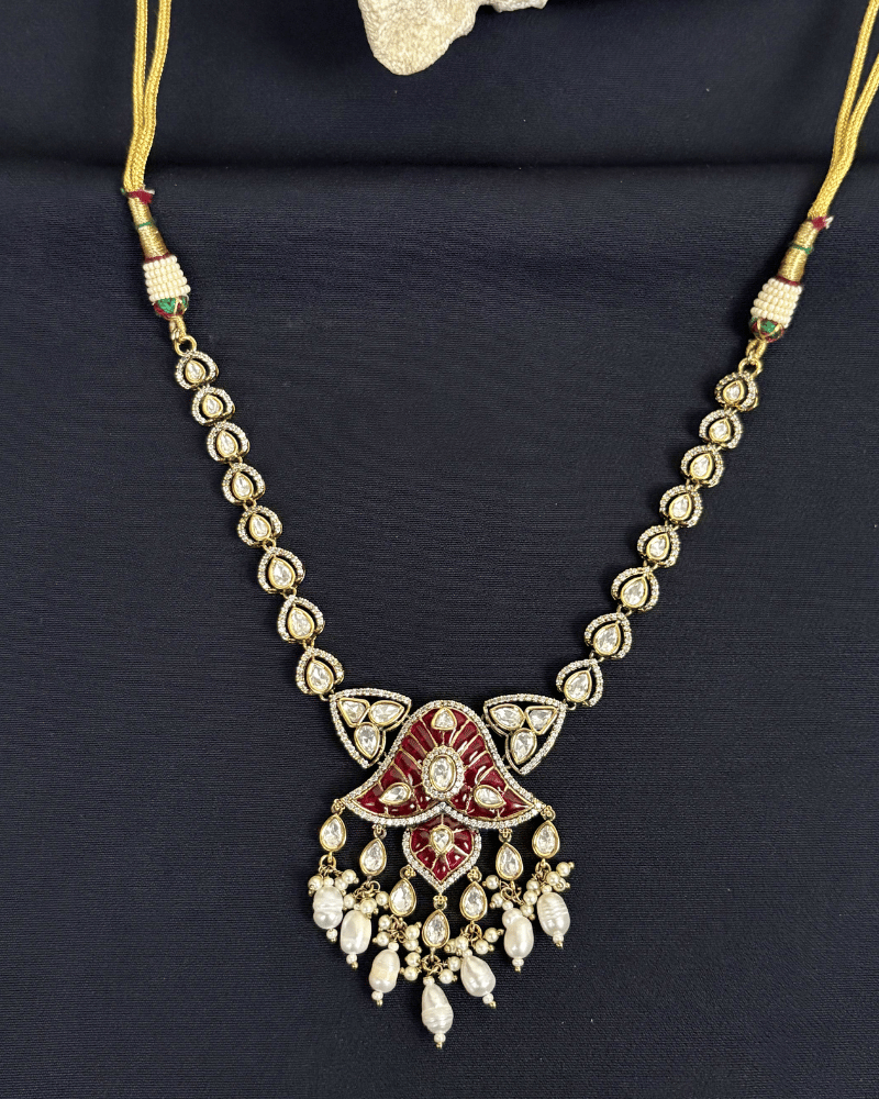 Leela Ruby Polki Necklace