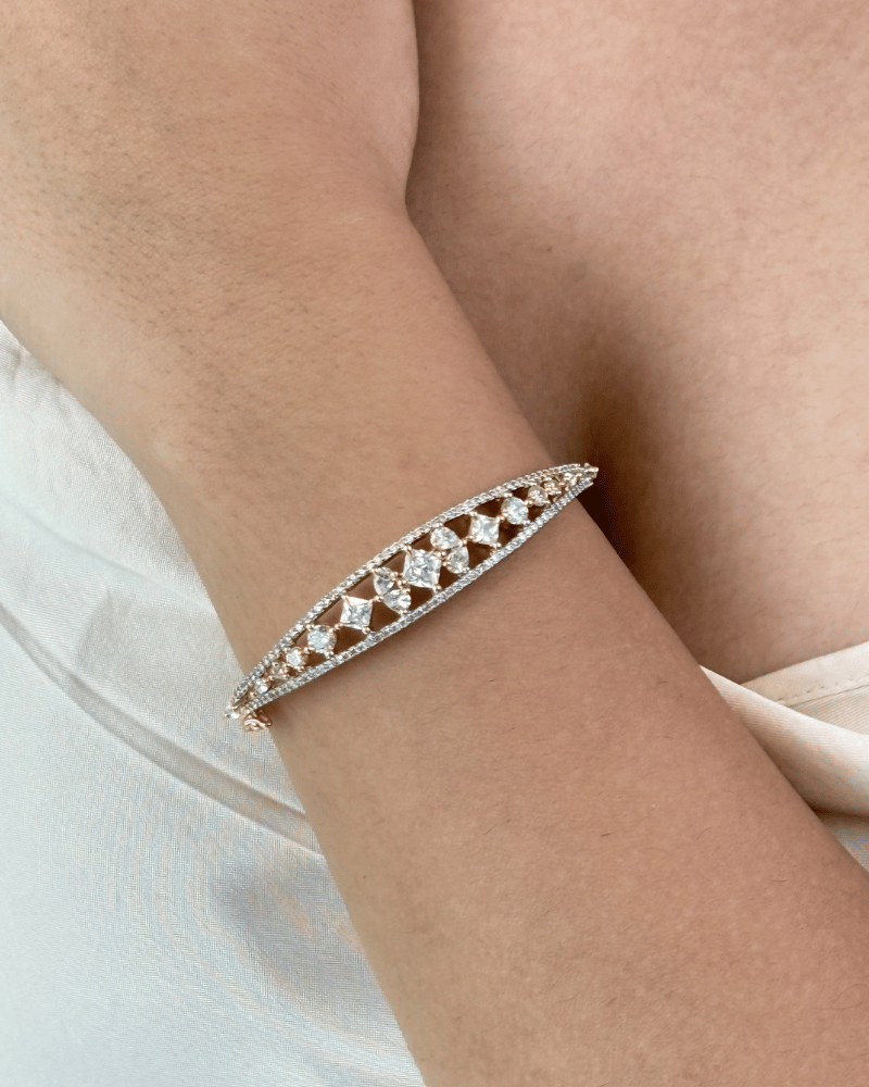 Freya Diamond Bracelet | 18K Gold Plating
