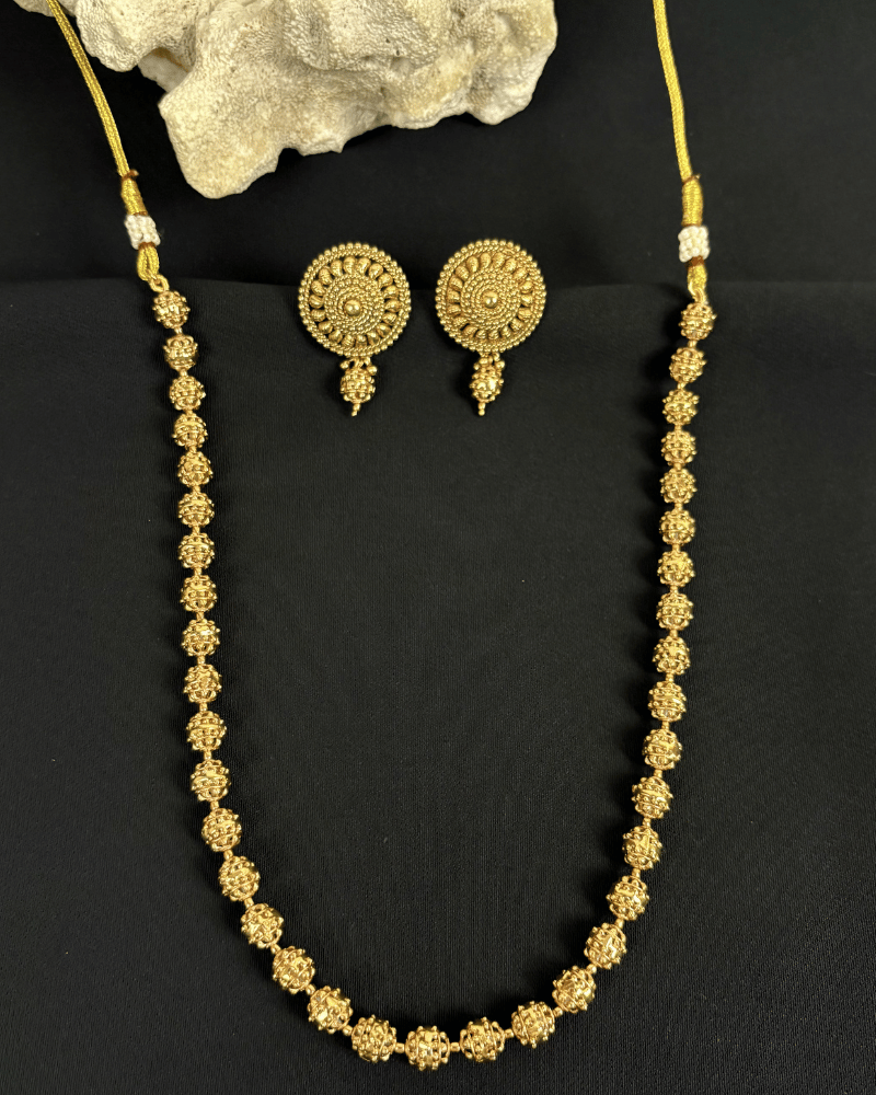 Antique Golden Matar Mala