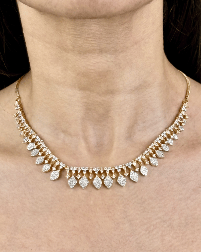 Rosy Diamond Necklace