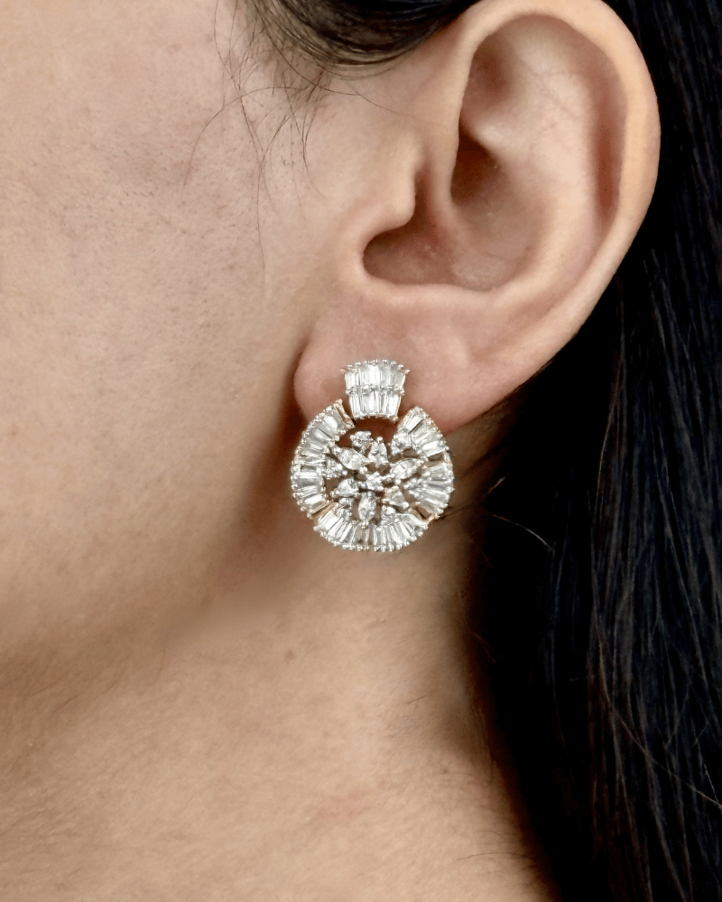 Celestial Disc Diamond Pendant Set | Without Chain