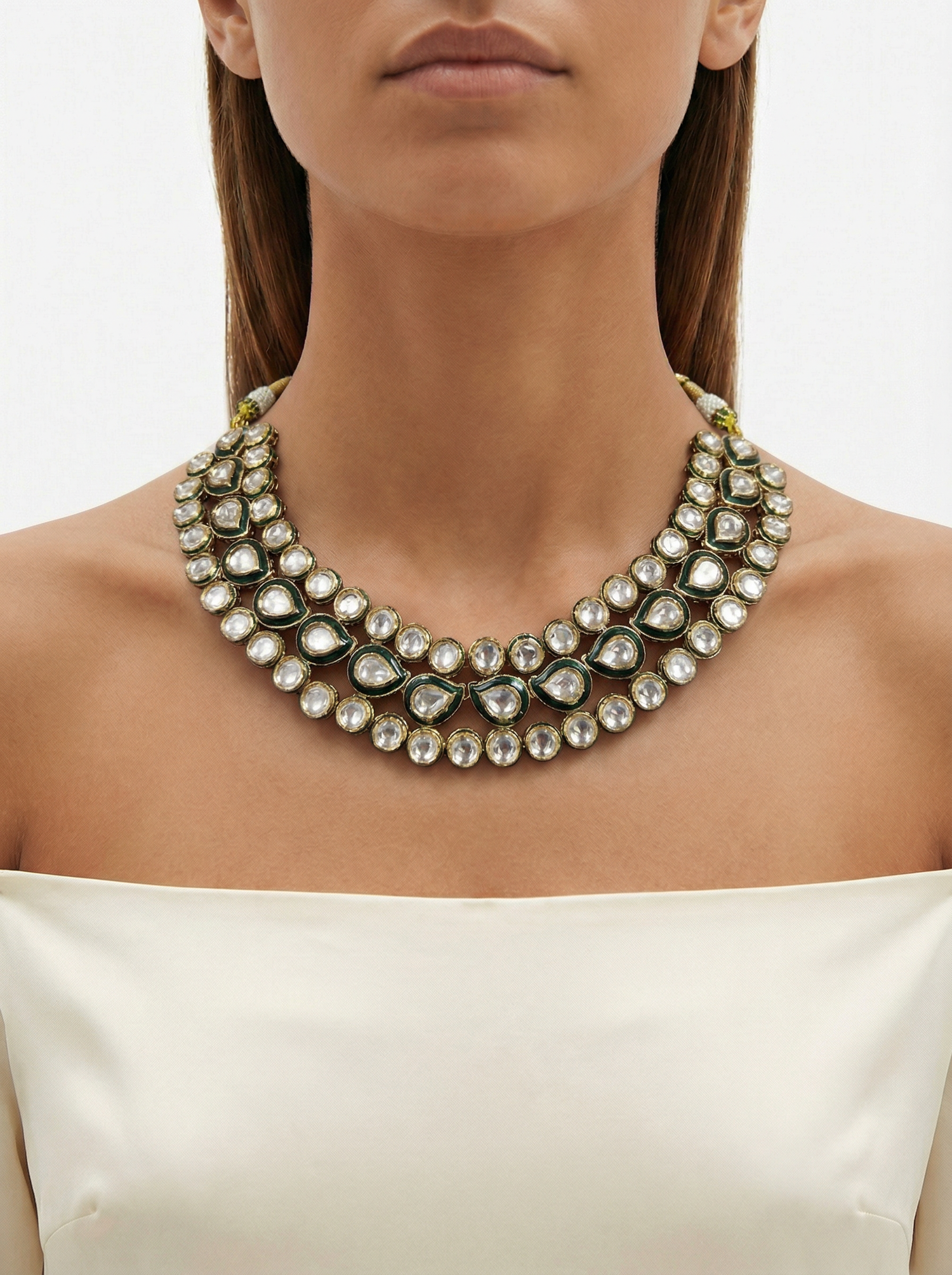 Vaidehi Kundan Haar | Meenakari Work