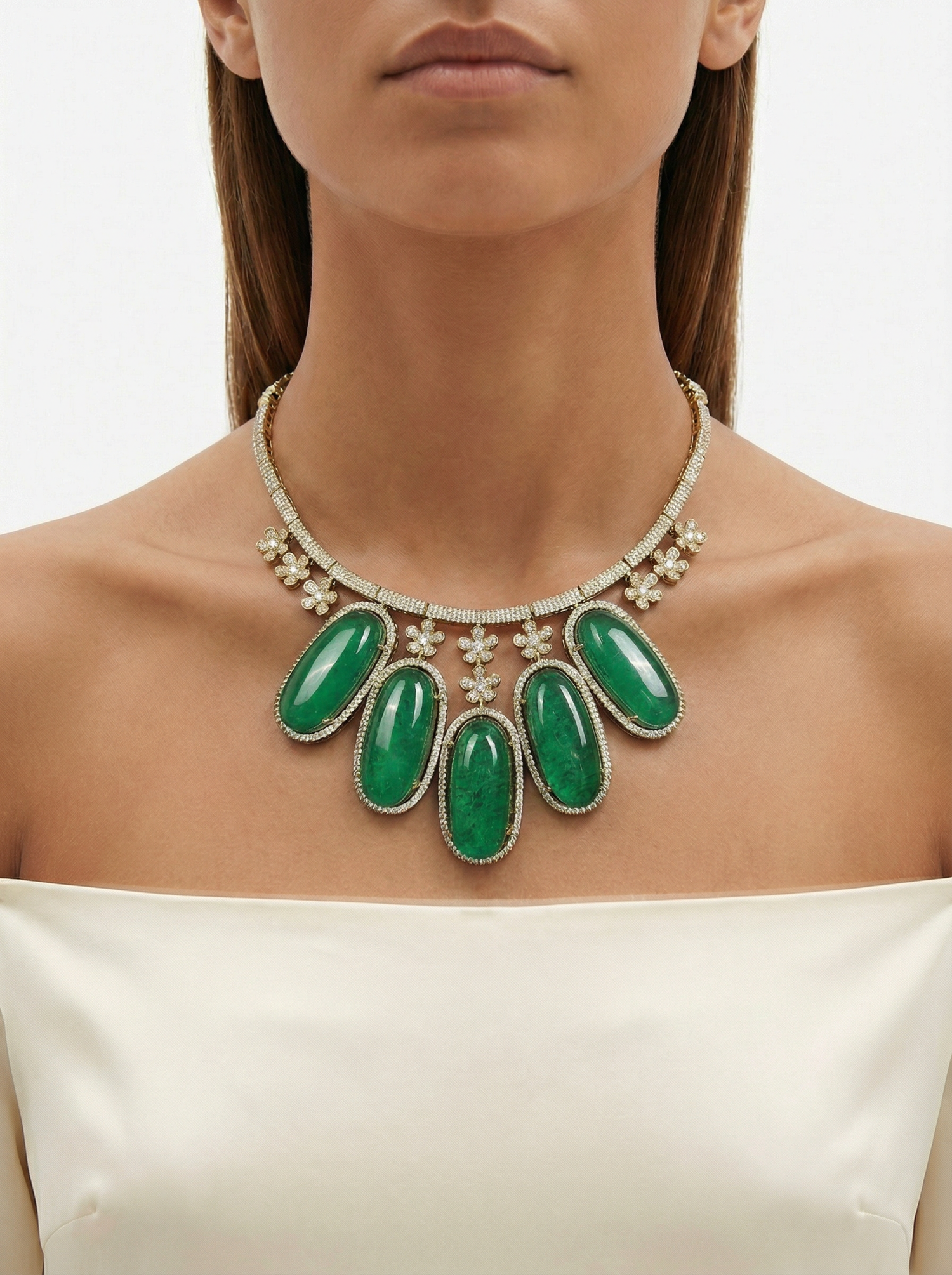 Noor-e-Zamrud Statement Necklace