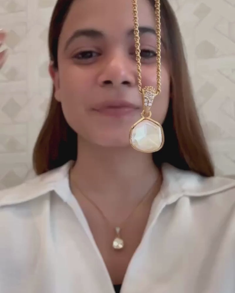 Moissanite Pendant Set With Chain